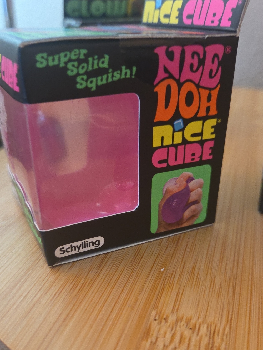NeeDoh Nice Cube Pink Stress Toy